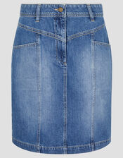 Anisa Denim Mini Skirt, Blue (DENIM BLUE), large