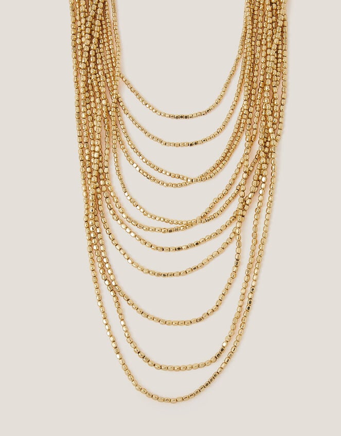 Bead Layered Necklace, , large