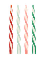 4-Pack Meri Meri Stripe Twisted Taper Candles, , large