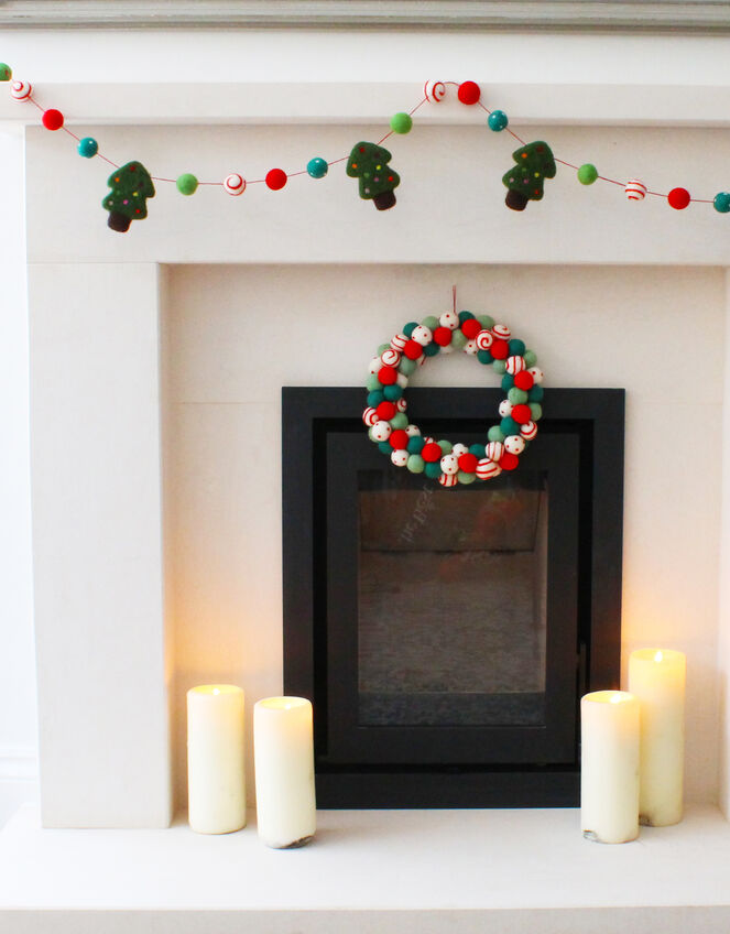 Fiona Walker Felt Christmas Tree Garland, , large