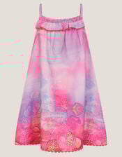 Ombré Seashell Print Sundress, Pink (PINK), large