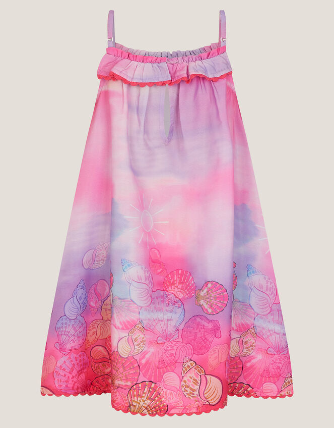 Ombré Seashell Print Sundress, Pink (PINK), large