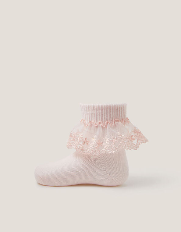 Baby Lace Socks, Pink (PINK), large