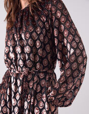 East Pheba Print Maxi Dress, Black (BLACK), large