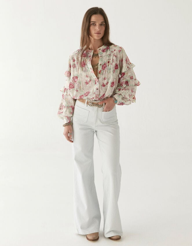 Maison Hotel Floral Lolita Blouse, Multi (MULTI), large