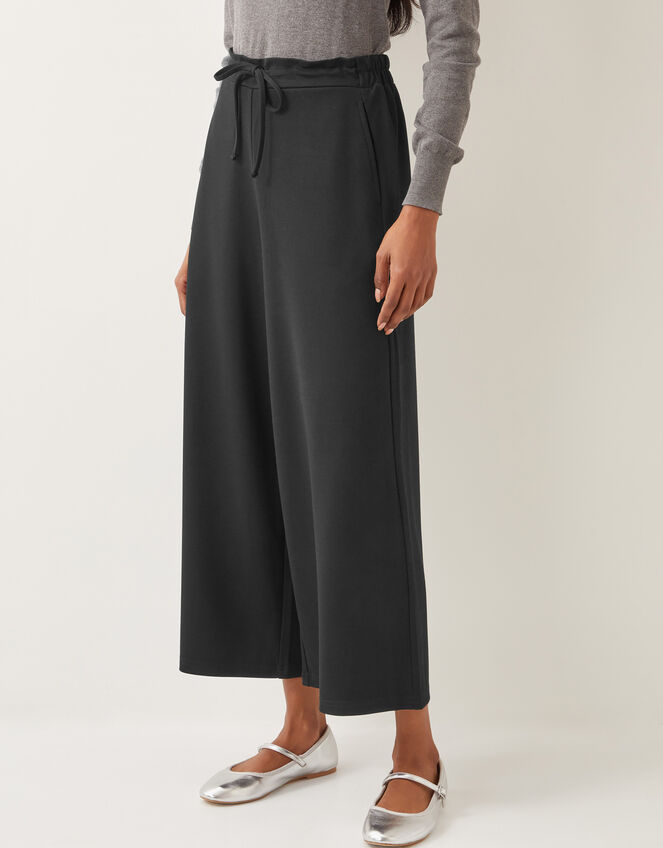 Jo Jersey Culotte Trousers, Black (BLACK), large