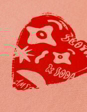 Scotch & Soda Heart Graphic Sweatshirt, Orange (PEACH), large
