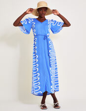 Orla Print Dress, Blue (BLUE), large