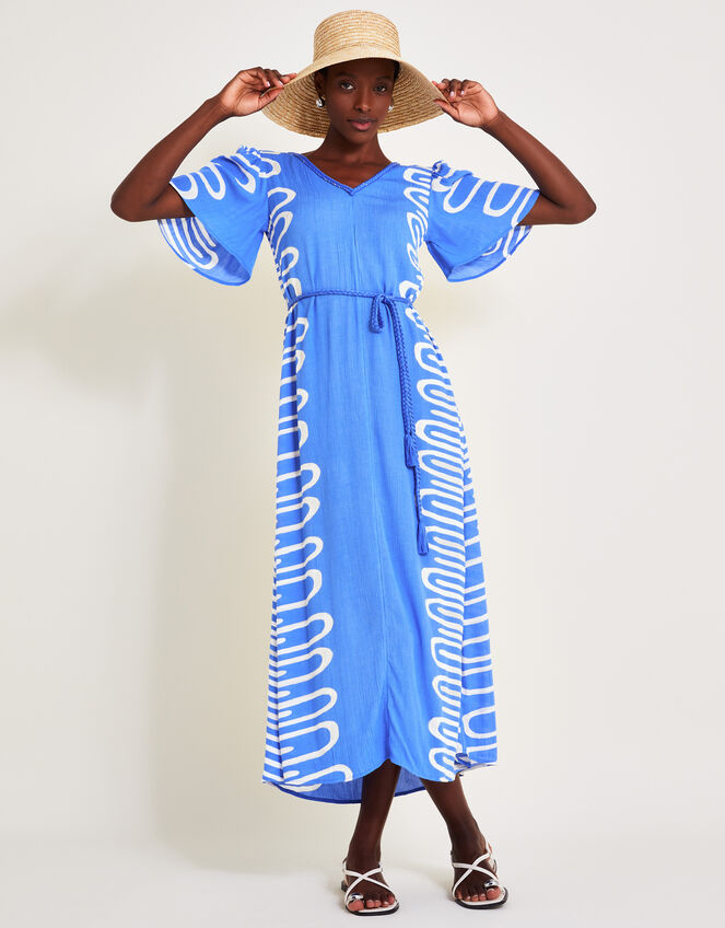 Orla Print Dress, Blue (BLUE), large