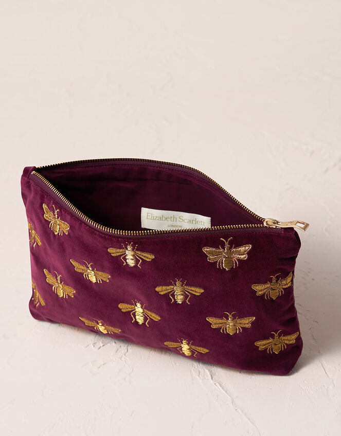Elizabeth Scarlett Honey Bee Zip Pouch, , large