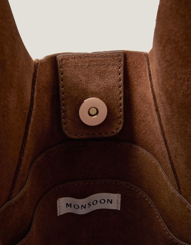 Dana Suede Hobo Bag, , large