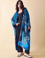Clemence Lian Floral Velvet Kimono, , large