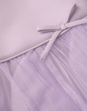 Scarla Ruffle Pleated Party Dress, Purple (LILAC), large