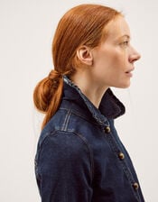 Sadie Frill Denim Jacket, Blue (INDIGO), large