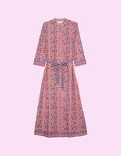 Petite Mendigote Ramara Floral Print Midi Dress, Pink (PINK), large