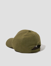 Isha Linen Baseball Cap, Green (KHAKI), large