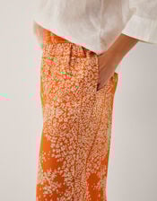 Madison Paisley Print Harem Trousers, Orange (ORANGE), large