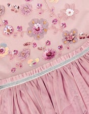 Floral Embellished Disco Dress, Purple (PURPLE), large