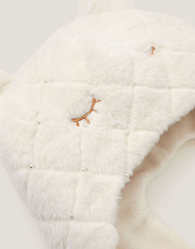 Pearly Cat 3-in-1 Hat Scarf, Ivory (IVORY), large