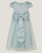 Satin Bridesmaid Dress, Green (SAGE), large