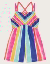 Strappy Stripe Playsuit, Multi (MULTI), large