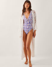 Cara Crochet Beach Cover-Up, Ivory (IVORY), large