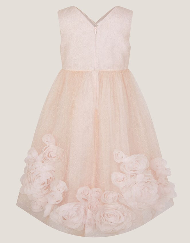 Glinda Appliqu&eacute; Glitter Party Dress, Pink (PINK), large