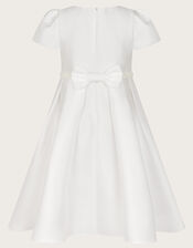 Henrietta Pearl Belt Dress, Ivory (IVORY), large