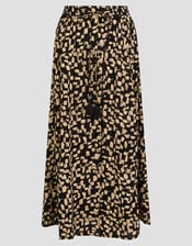 Ania Batik Print Maxi Skirt, Black (BLACK), large