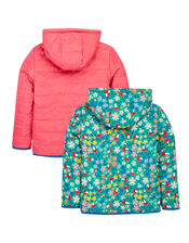 Frugi Reversible Toasty Trail Jacket, Pink (PINK), large