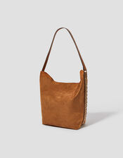 Tori Suedette Hobo Bag, , large