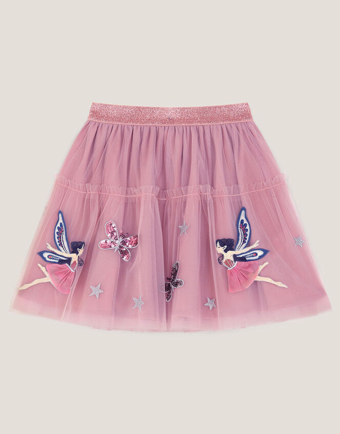 Butterfly Fairy Mesh Skirt, Pink (PINK), large