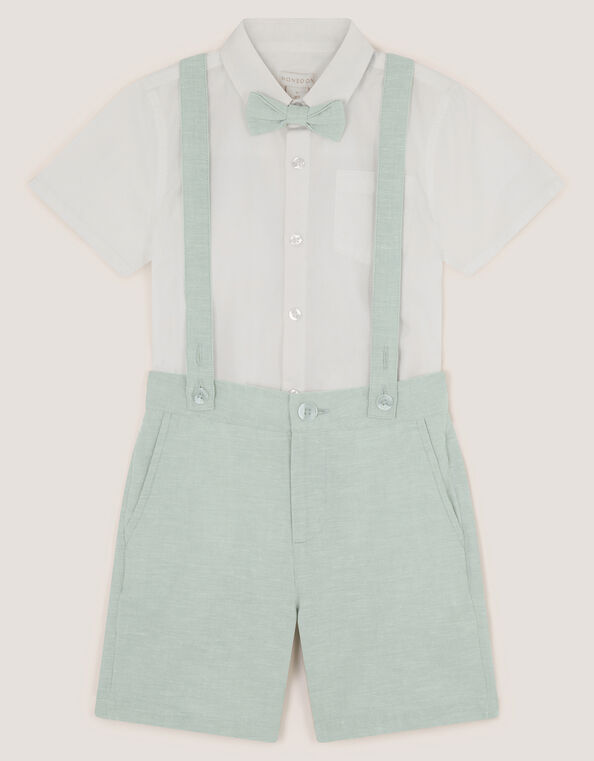 Rowan 3-Piece Short Suit with Braces, Green (SAGE), large