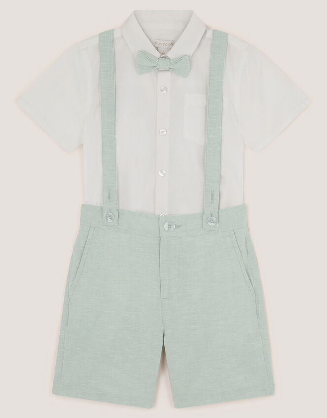 Rowan 3-Piece Short Suit with Braces, Green (SAGE), large