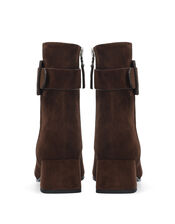 Bibi Lou Sandy Buckle Suede Ankle Boots, Brown (BROWN), large