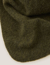 Fae Knitted Neckerchief, Green (KHAKI), large
