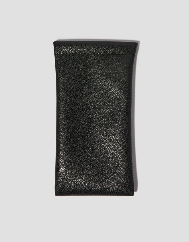 Faux Leather Sunglasses Pouch, , large