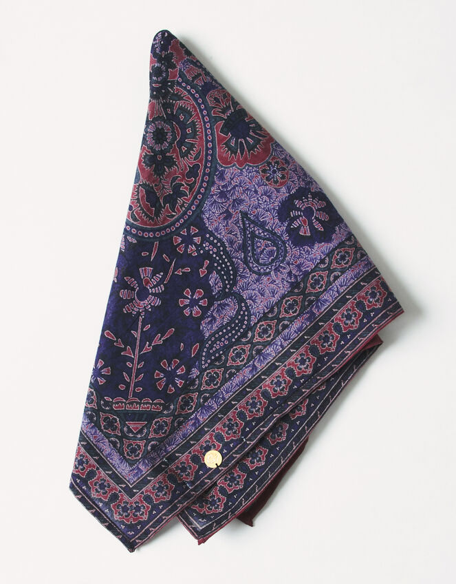 Antik Batik Tamari Printed Bandana, Red (BURGUNDY), large