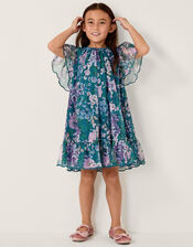Wildflower Swing Dress, Teal (TEAL), large