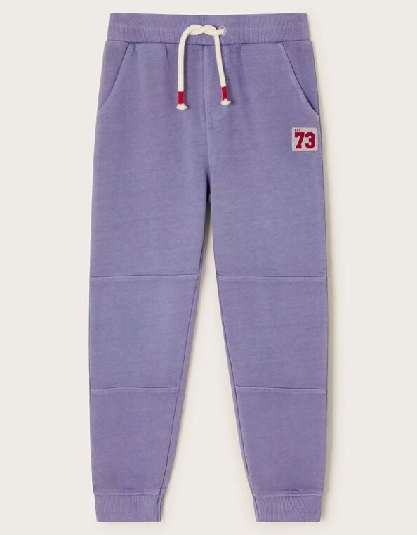 Washed Jersey Joggers, Blue (BLUE), large