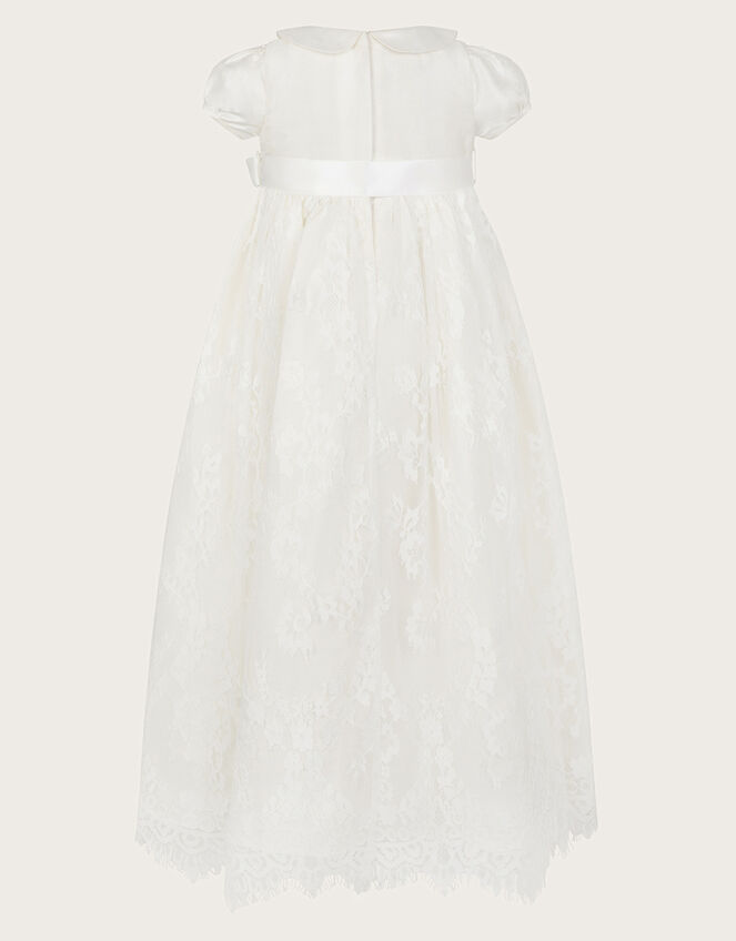 Baby Provenza Silk Christening Gown, Ivory (IVORY), large