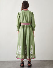 East Valeria Appliqué Midi Dress, Green (GREEN), large