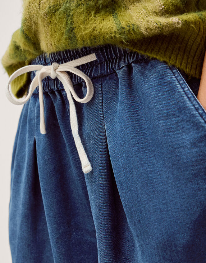 Rhea Tie Front Denim Trousers, Blue (LIGHT AUTHENTIC), large