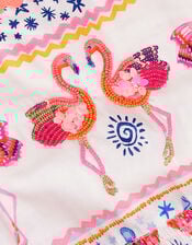 Sequin Embellished Flamingo Dress, Multi (MULTI), large