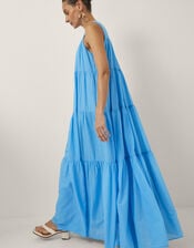Devotion Twins Lack Sleeveless Maxi Dress, Blue (BLUE), large
