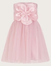 Baby Annabelle Flower Bodice Tulle Dress, Pink (PINK), large