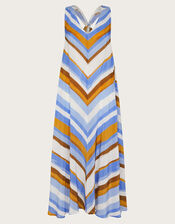 Byrdie Stripe Dress, Blue (TURQUOISE), large