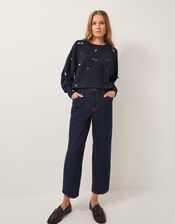 Sable Sequin Embellished Jumper, Blue (MIDNIGHT), large