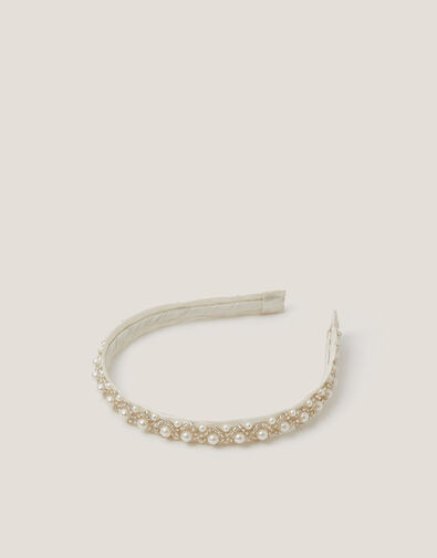 Pearl Encrusted Headband, , large