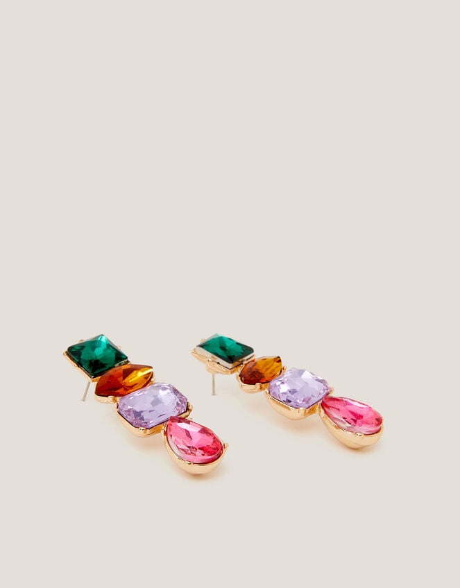 Gemstone Drop Earrings, Multi (MULTI), large